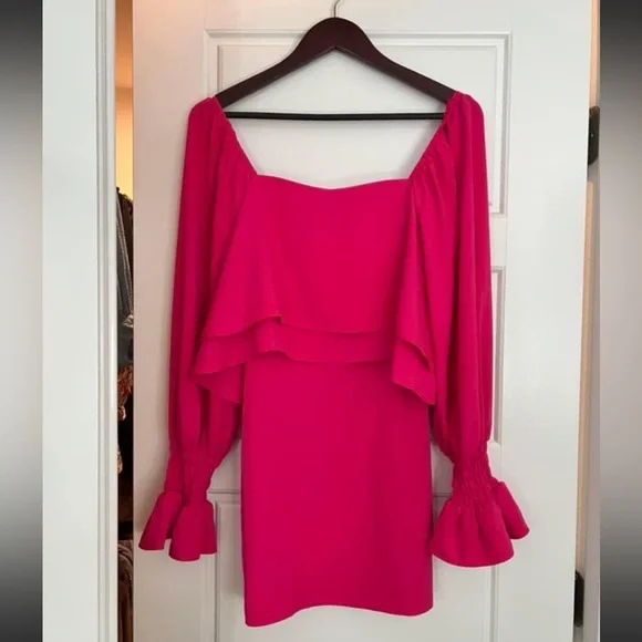 REOLVE Amanda Uprichard Hot Pink Kade Dress Revolve XS - Picture 5 of 5